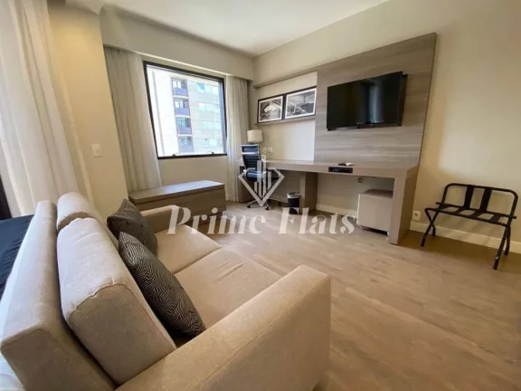 Imagem Flat disponível para venda no Staybridge Suítes São Paulo, no Itaim Bibi, com 38m², 1 dormitório e 1 vaga