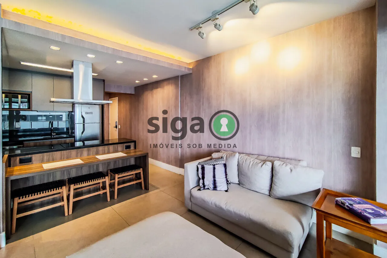 Imagem Apartamento para locação e venda com 1 suíte e 2 vagas - Brooklin - São Paulo/SP