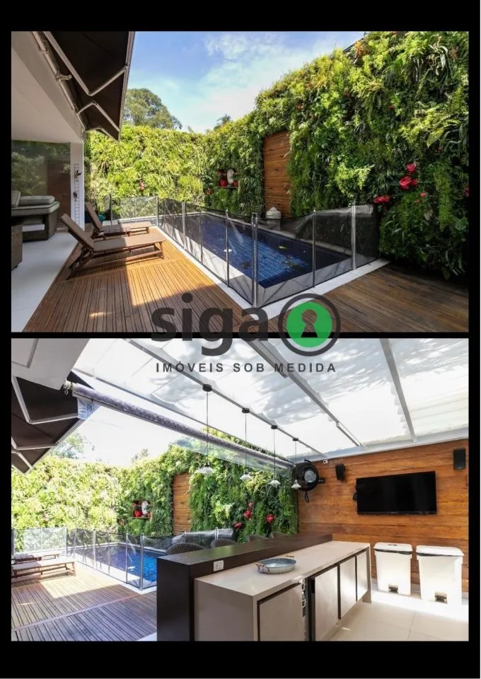 Imagem Casa em Condomínio de alto padrão no Brooklin Paulista com 4 suites Semi mobiliado