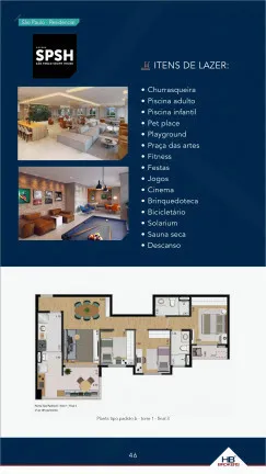 Imagem Apartamento com 2 Quartos à Venda, 61 m² em Jardim Caravelas - São Paulo