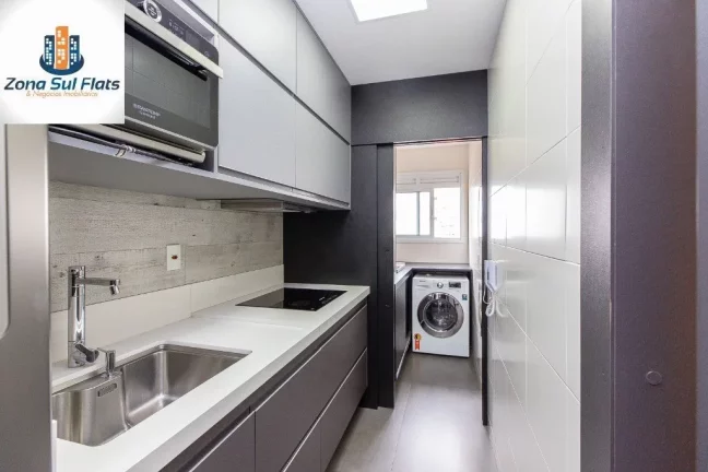 Imagem Apartamento Mobiliado à Venda No Brooklin Com 2 Dormitórios Sendo1 Suíte e 1 Vaga