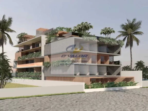 Imagem Vendo flats com 1 ou 2 quartos, em prédio pé na areia da praia do Bessa, com tamanhos de 44 m² à 60 m²