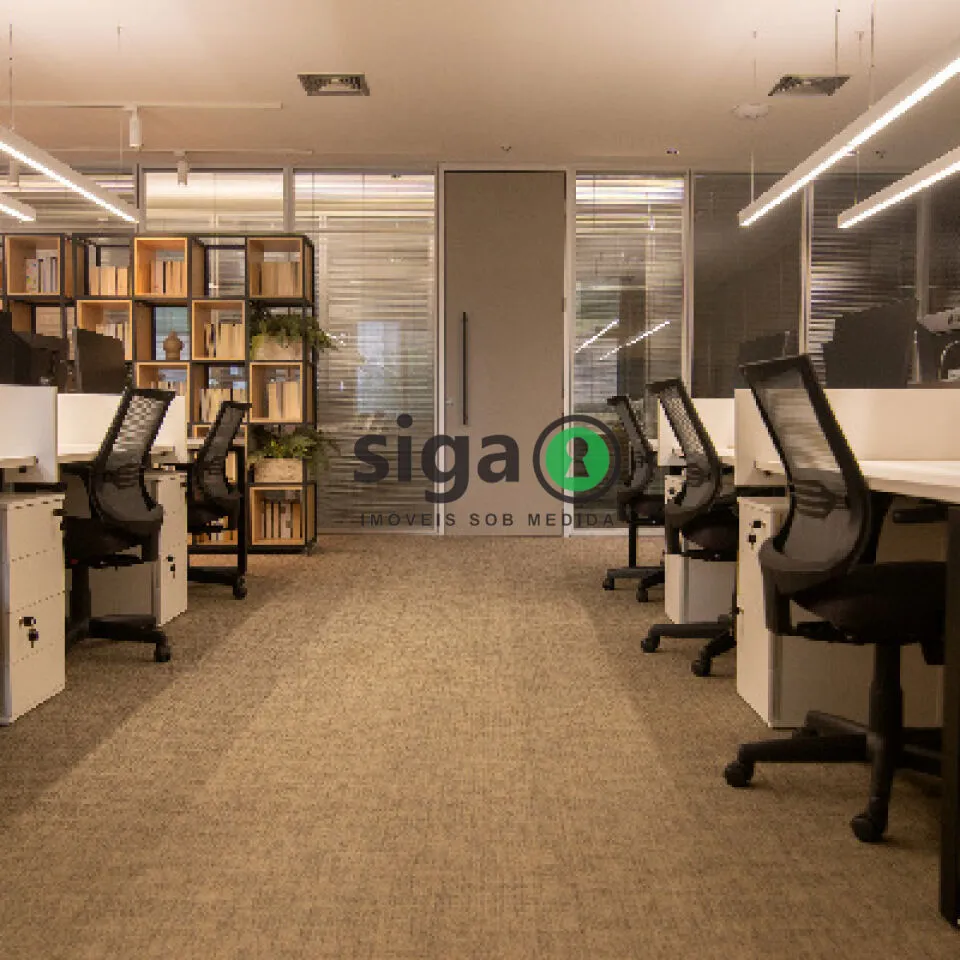 Imagem Escritório Pronto na Vila Olímpia - Laje Completa com Salas, Copa e Localização Premium