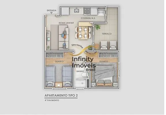 Imagem RESIDENCIAL MATA ATLANTIDA CARLOS PRATES - Apartamento à venda no bairro Carlos Prates - Belo Horizonte/MG