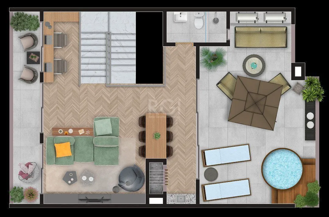 Imagem Casa Condominio para Venda - 300m², 4 dormitórios, sendo 4 suites, 2 vagas - Tristeza
