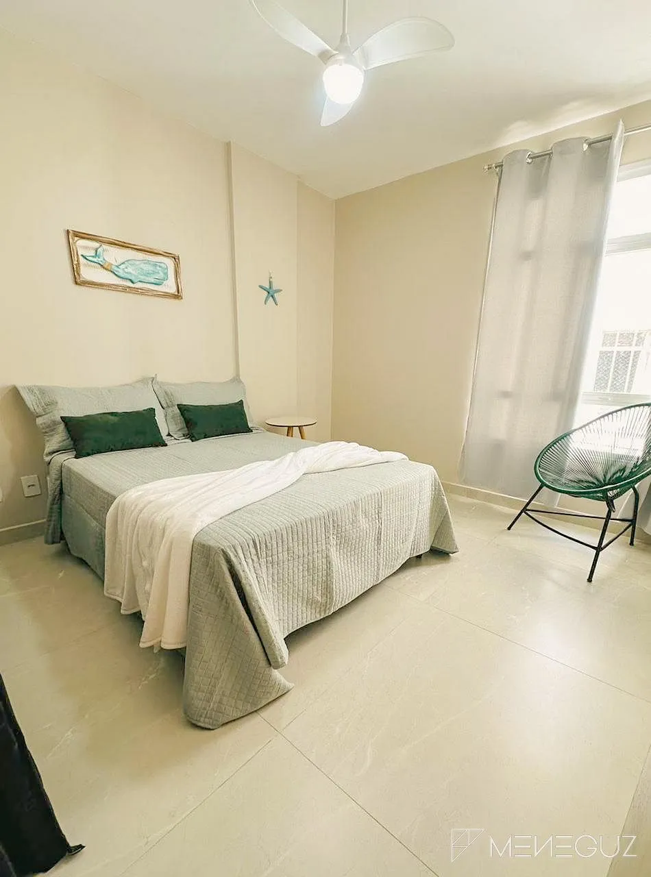 Imagem Apartamento 2 quartos, finamente mobiliado a uma quadra do mar