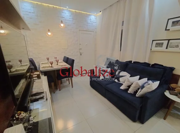 Foto do imóvel Apartamento térreo, 2 dormitórios com suíte e porteira fechada no bairro do Embaré em Santos por R$480.000,00
