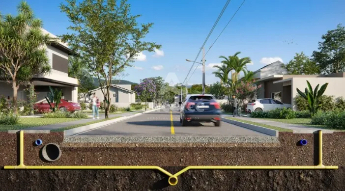 Imagem Terreno à venda com , 266m² em Forquilhas São José