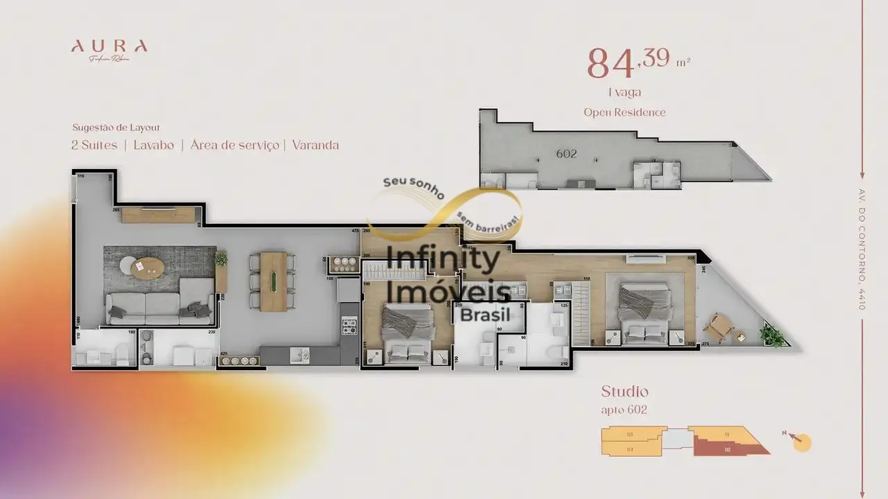 Imagem AURA - Apartamento à venda no bairro Funcionários - Belo Horizonte/MG