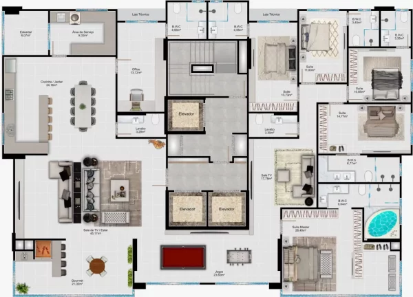 Imagem Wall Street Towers - Apartamento 2901 B