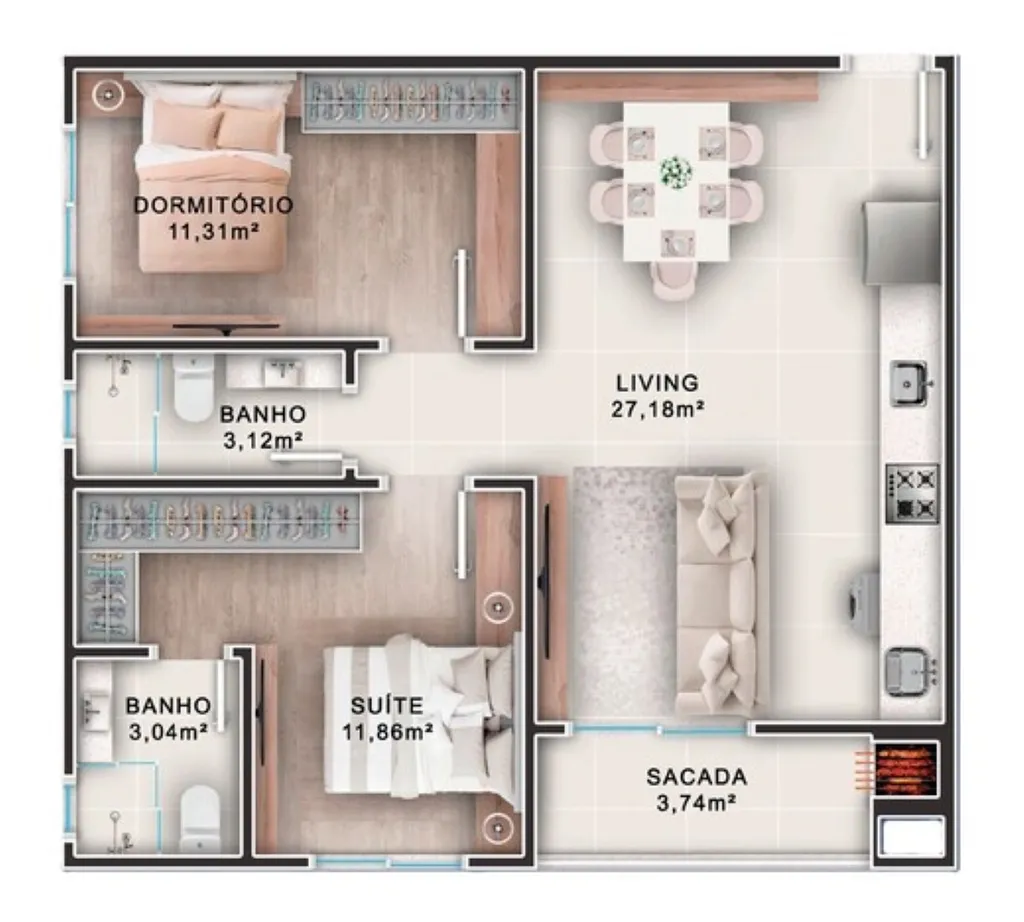Imagem APARTAMENTO RESIDENCIAL em Balneário Camboriú - SC, Municípios