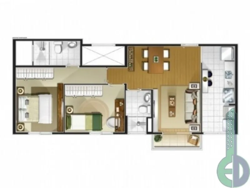 Imagem Apartamento com 2 quartos a venda em Santo André SP, apartamento a venda em Santo André Sp, apartamento em Santo André, apartamento 2 dormitórios