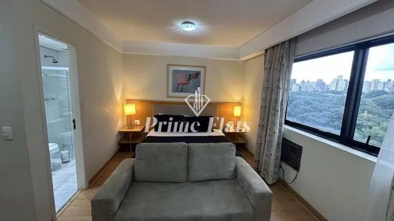 Imagem Flat disponível para venda no Hotel Bienal Suítes, com 28m², 1 dormitório e 1 vaga