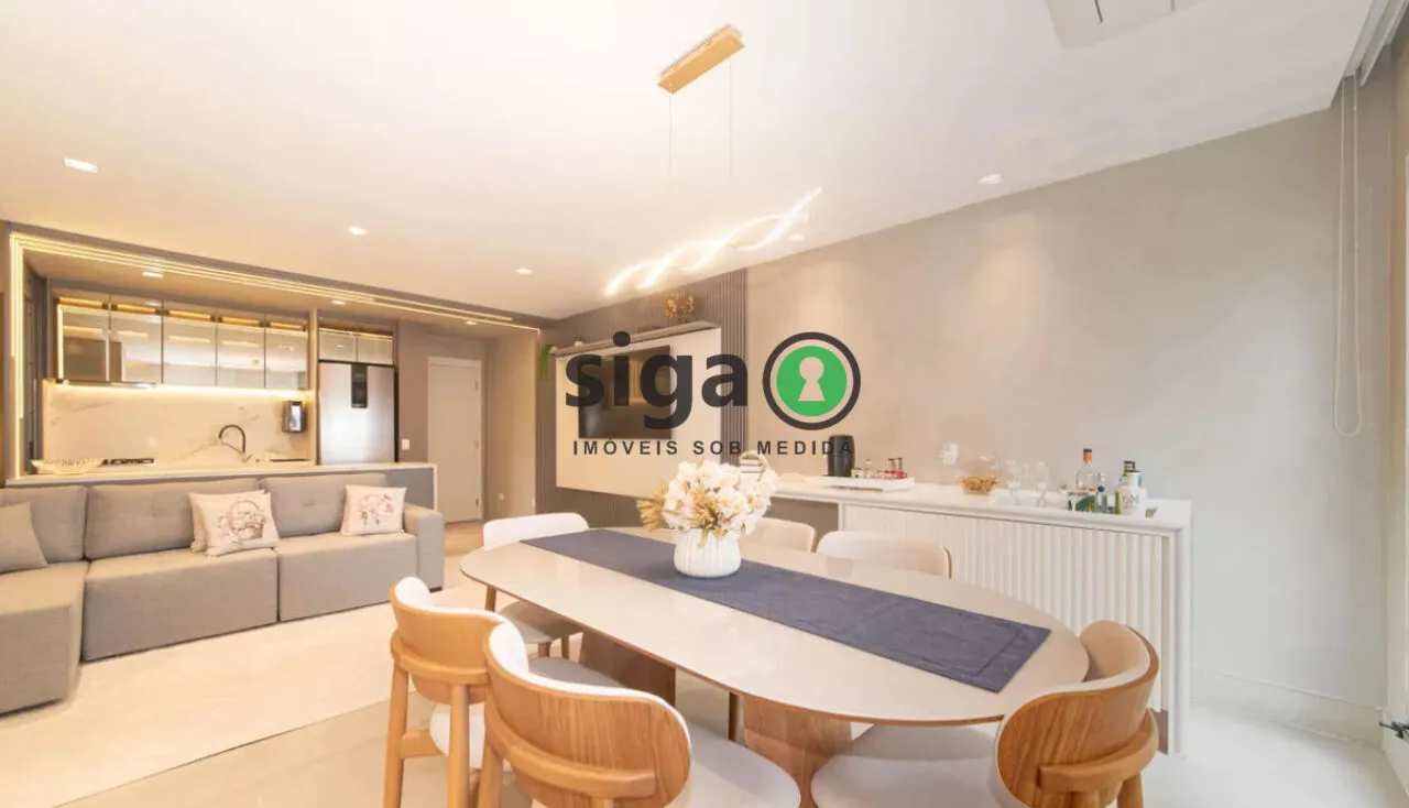 Imagem Apartamento com 2 dormitórios à venda no Brooklin - São Paulo - SP - Mobiliado