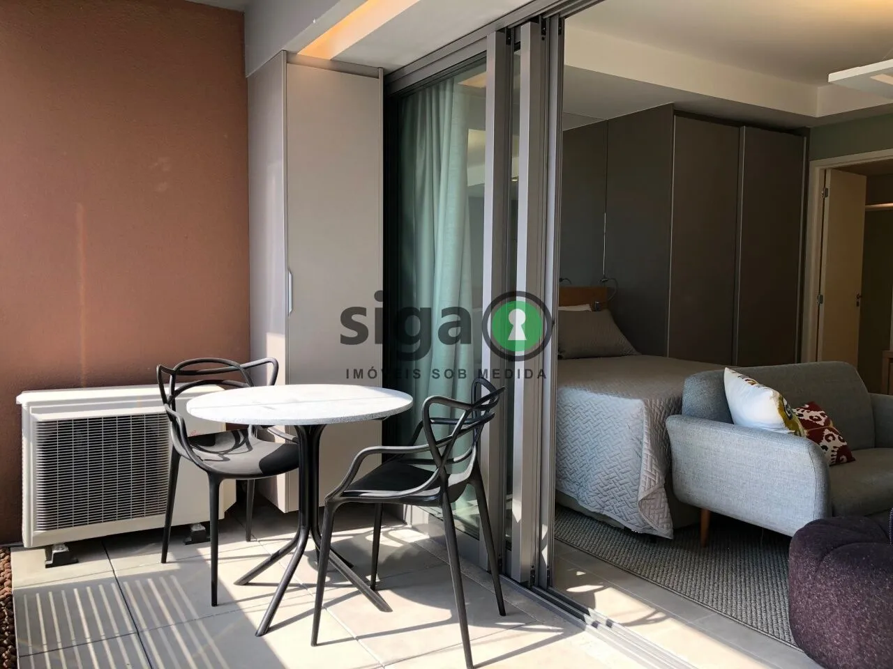 Imagem Apartamento 1 quarto, 1 vaga de garagem, 43m², para locação Brooklin - São Paulo/SP