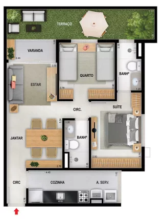 Imagem APARTAMENTO RESIDENCIAL em Rio de Janeiro - RJ, Freguesia (Jacarepaguá)