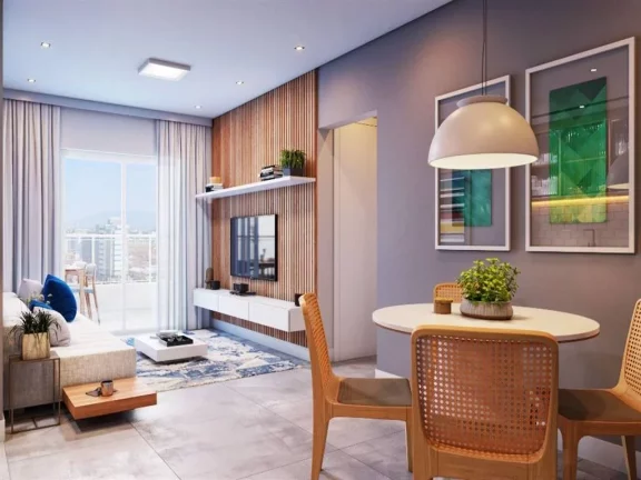 Imagem Apartamento com 2 dormitórios à venda, 76 m² por R$ 364.300,00 - Mirim - Praia Grande/SP
