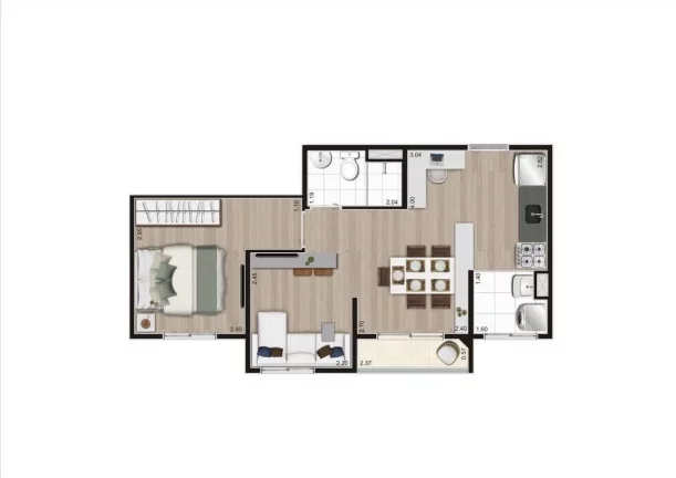 Imagem DOM JARAGUÁ - ECON - Aptos de 37m², 2 dorms, com lazer completo e fácil acesso à CPTM!!