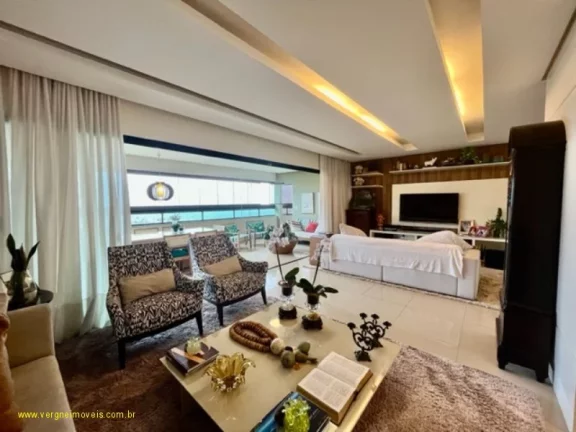 Imagem Apartamento Alto Padrão com Vista Mar ? 4 Suítes em Patamares | 198m² | Varanda Gourmet | 3 Vagas