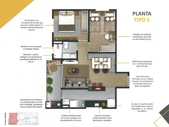 Imagem Apartamento com 2 Quartos à Venda, 56 m² em Santa Terezinha - São Bernardo Do Campo