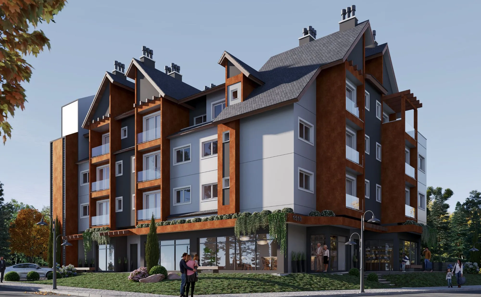 Imagem Apartamento à venda em Gramado, Av. Central, com 2 quartos, 78.97m2