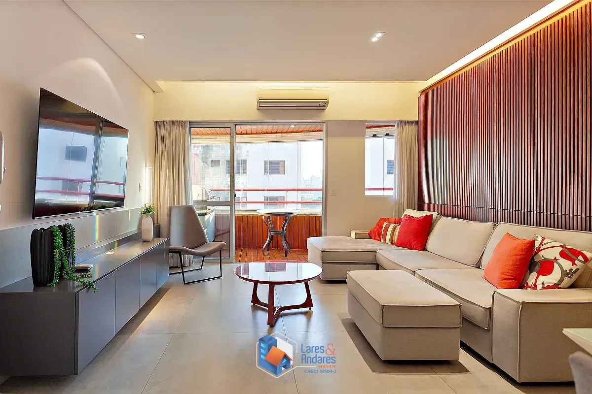 Foto do imóvel Apartamento para venda em Indianópolis com 2 quartos, sendo 1 suíte, 90m² em Avenida Cotovia