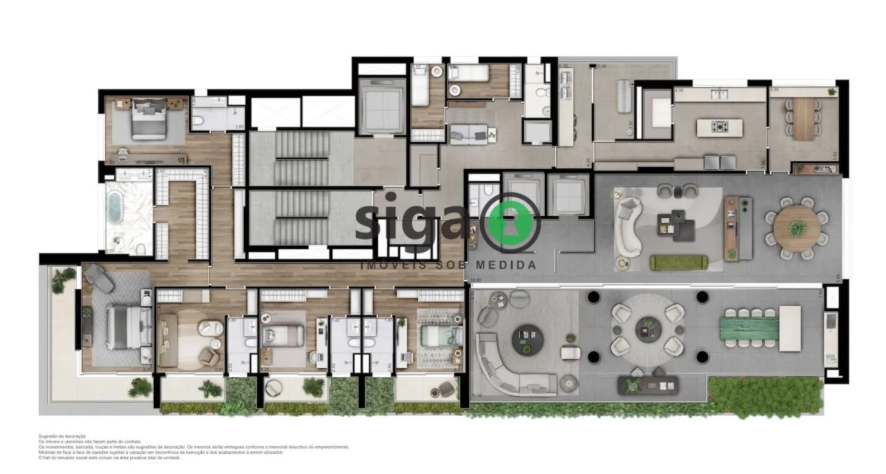 Imagem Apartamento 500m² Vila Nova Conceição | 5 Suítes, 5 Vagas e Depósito