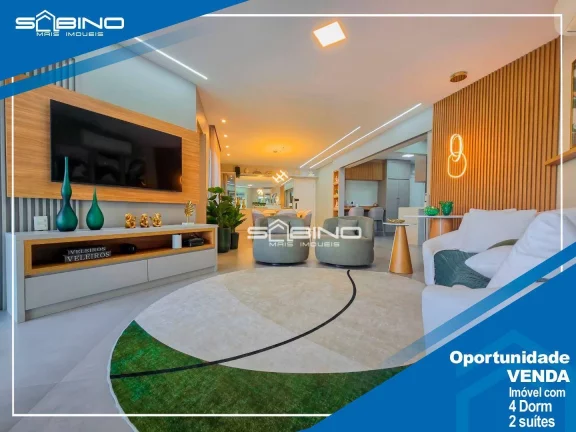 Foto do imóvel Apartamento com Vista Para o Mar à venda, com 4 suítes 195m² m Riviera de São Lourenço - Bertioga S/P Litoral Norte.