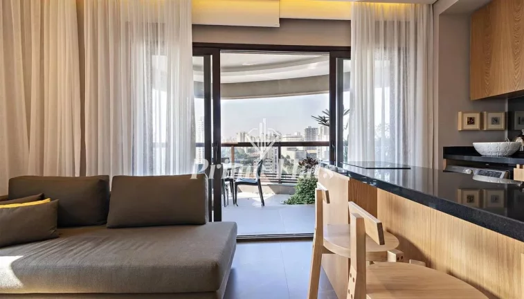 Imagem Flat disponível para locação no Cyrela by Pininfarina no Itaim Bibi, com 51m², 1 dormitório e 1 vaga