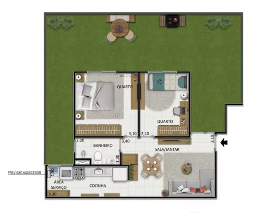 Imagem APARTAMENTO RESIDENCIAL em Rio de Janeiro - RJ, Santíssimo