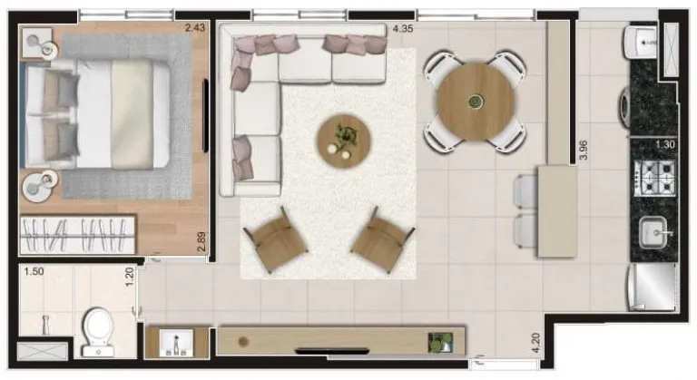 Imagem Apartamento com 2 Quartos à Venda, 38 m² em Vila Ré - São Paulo