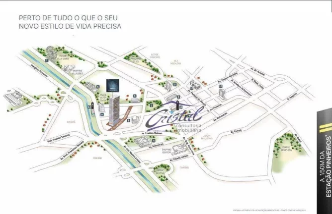 Imagem Apartamento com 1 dormitório à venda, 31 m² por R$ 495.000,00 - Pinheiros - São Paulo/SP