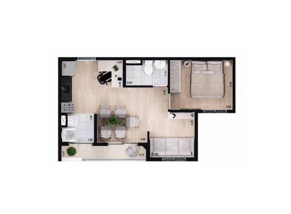 Imagem NORT LIMÃO - ECON - Aptos de 39 a 45m², ótima localização, no coração do bairro do Limão!