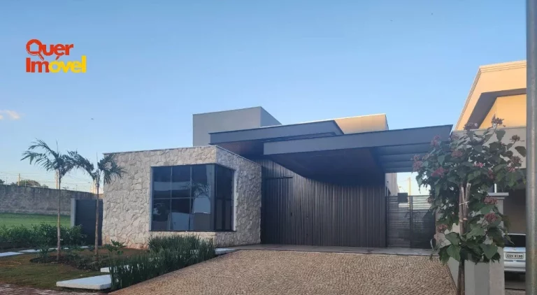 Imagem Casa em condomínio Siena: 3 quartos, 3 suítes, 2 salas, 4 banheiros, 4 vagas de garagem, 250m² - Ribeirão Preto-SP. Quer imóvel Negócios Imobiliários!