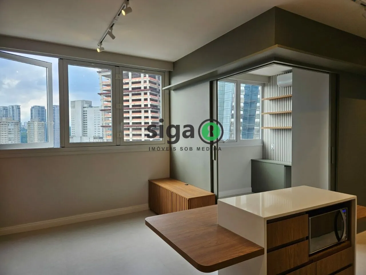 Imagem Apartamento 48m² para locação, mobiliado, 2 quartos, localizado na Chácara Santo Antônio, São Paulo.
