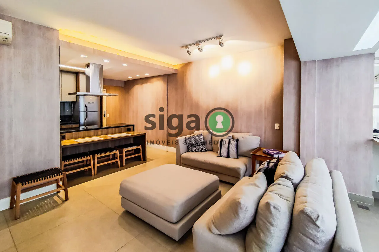 Imagem Apartamento para locação e venda com 1 suíte e 2 vagas - Brooklin - São Paulo/SP