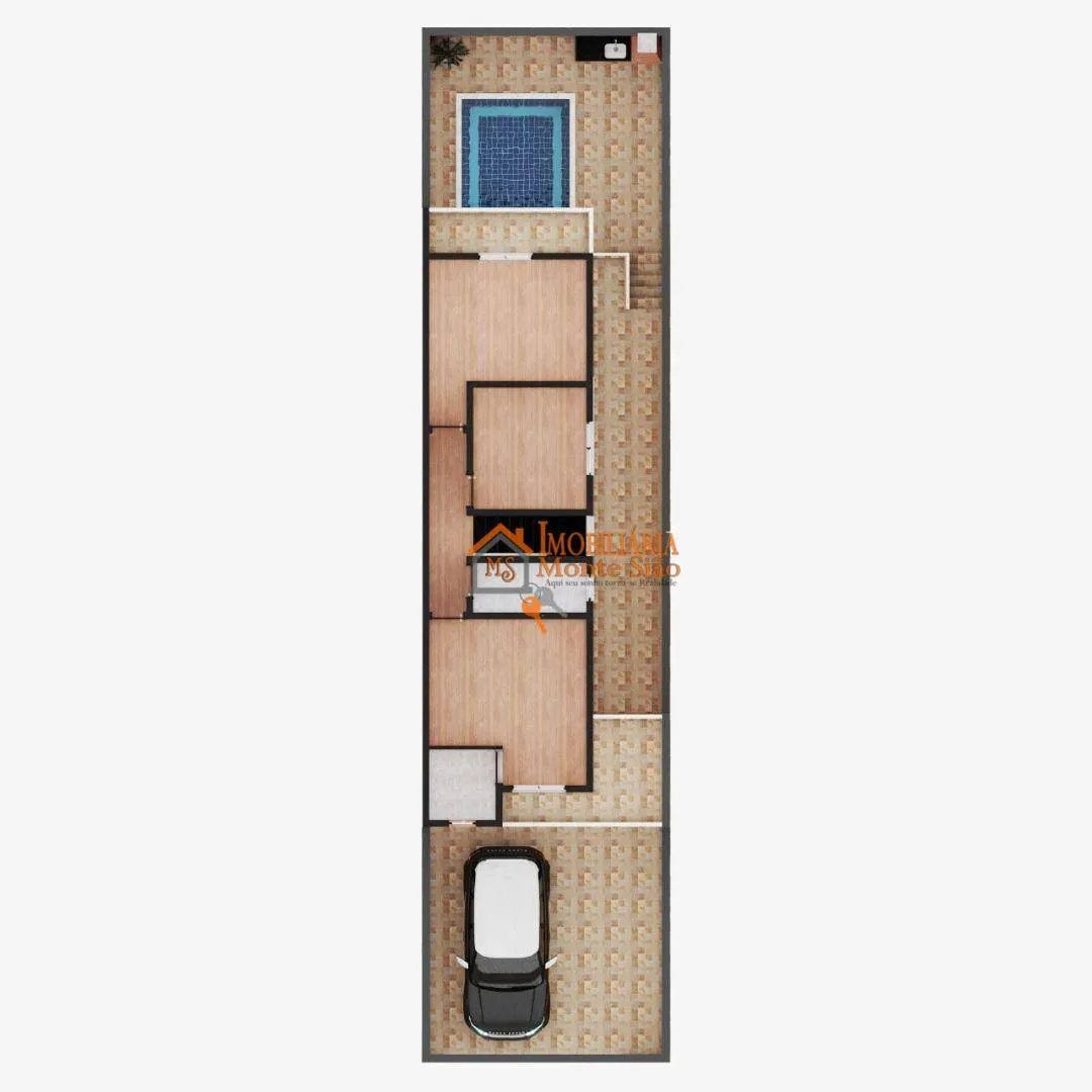 Imagem Sobrado com 3 dormitórios à venda, 97 m² por R$ 720.000,00 - Parque Flamengo - Guarulhos/SP