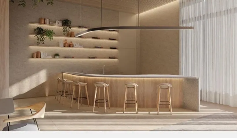 Imagem Com arquitetura contemporânea de linhas marcantes, um autêntico Lindenberg se eleva em meio à atm...