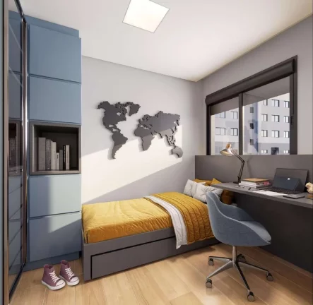 Imagem Apartamento à venda no Ipiranga, São Paulo-SP: 2 quartos, 1 banheiro, 1 vaga de garagem, 40m² - Condomínio Bosque Ipiranga