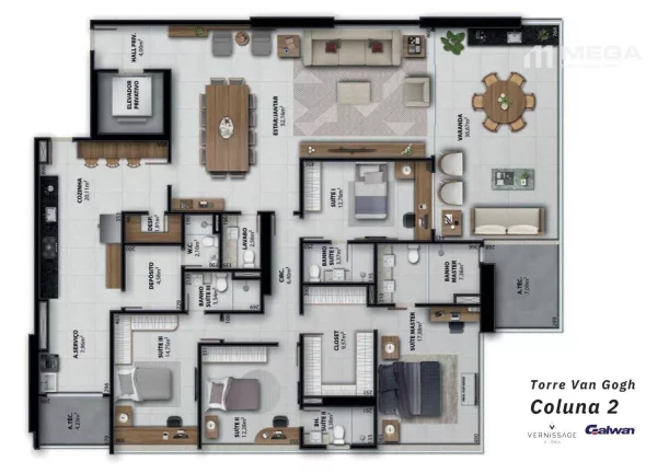 Imagem Apartamento com 4 dormitórios à venda, 257 m² por R$ 4.575.100,00 - Enseada do Suá - Vitória/ES