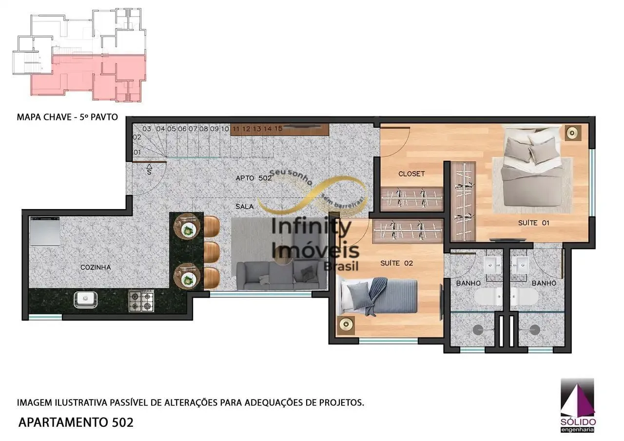Imagem Apartamento à venda no bairro Cruzeiro - Belo Horizonte/MG