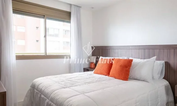 Foto do imóvel Flat disponível para venda no Gran Estanconfor Veranda Berrini, com 100m², 2 dormitórios, 2 vagas de garagem em Rua Ribeiro do Vale