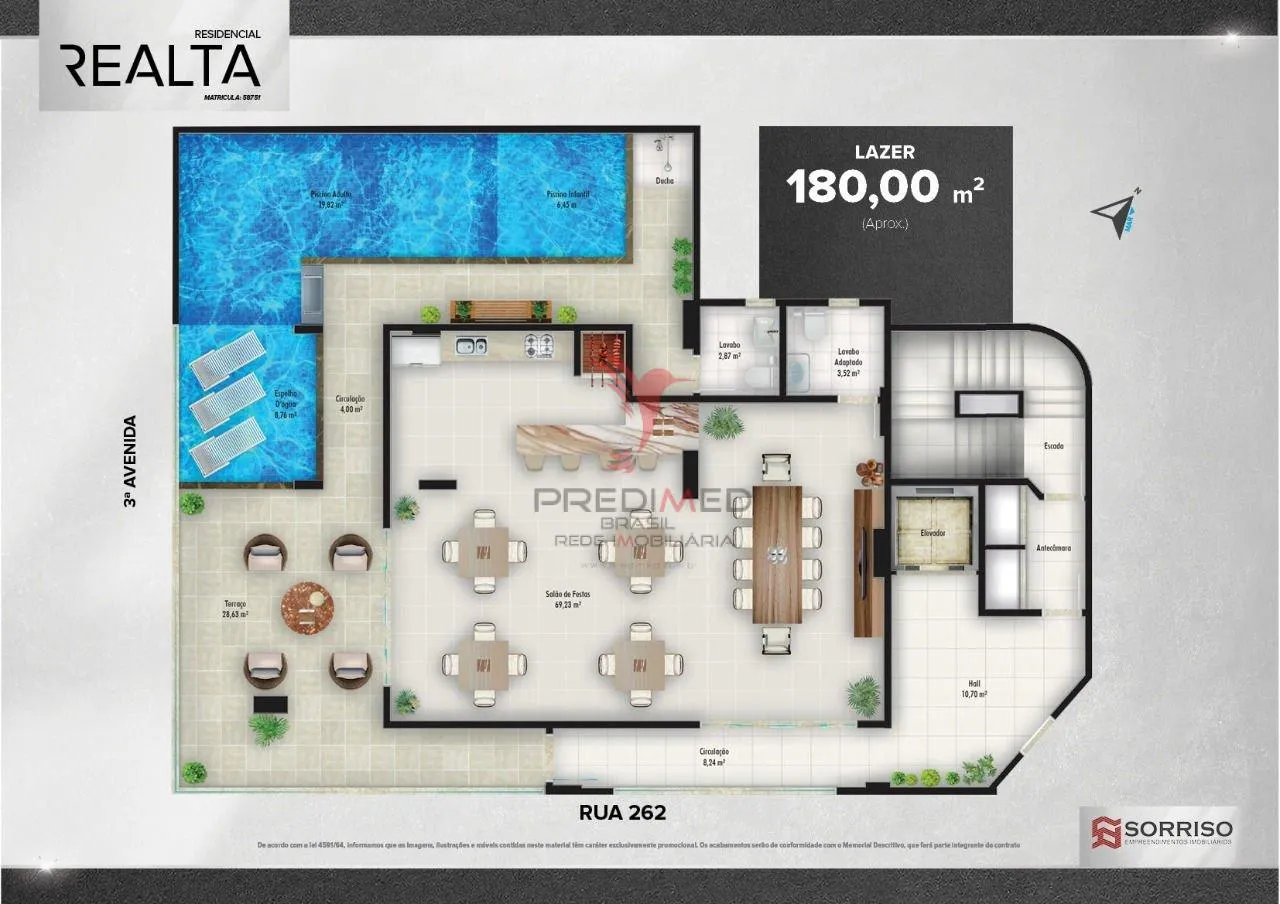 Imagem Sua casa com os 125m2 mais bem distribuídos de Itapema