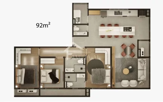 Imagem APARTAMENTO COM 2 ou 3 QUARTOS NO VILA NOVA