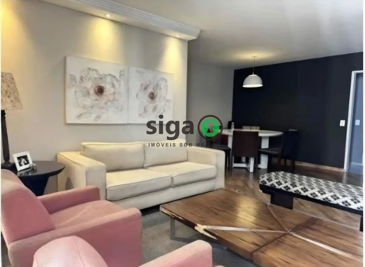 Imagem Apartamento à Venda no Campo Belo - 132 m² | 3 Dormitórios |Andar Alto