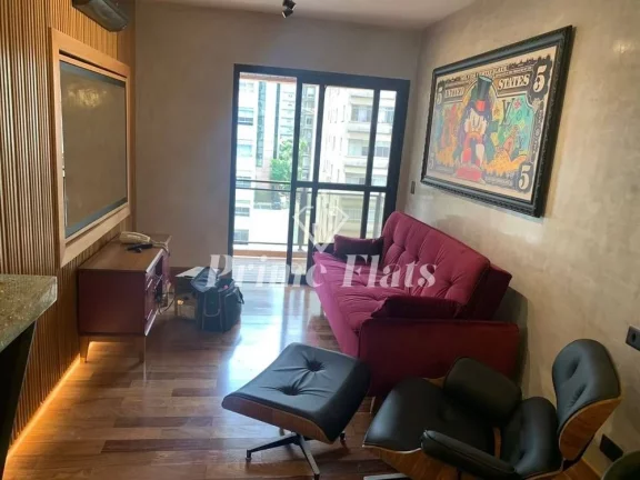 Foto do imóvel Flat disponível para venda no Flat London Residence Service no Jardim Paulista, com 42m², 1 dormitório e 1 vaga de garagem em Alameda Jaú