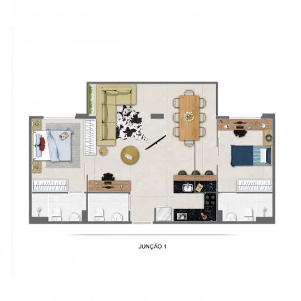 Imagem Apartamento com 1 Quarto à Venda, 31 m² em Cipava - Osasco