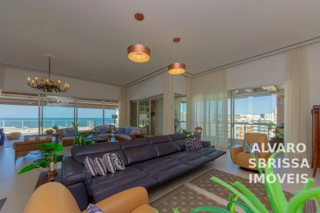 Imagem Apartamento Cobertura Penthouse pé na areia, 9 suites, 9 vagas cobertas, 696m², Riviera de São Lourenço em Bertioga SP.
