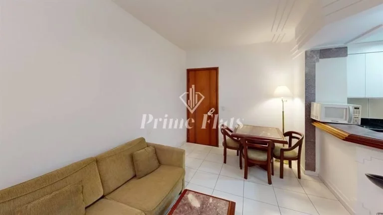 Imagem Flat disponível para locação no Golden Tower Residence no Itaim Bibi, com 40m², 1 dormitório e 1 vaga
