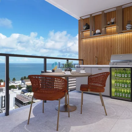 Imagem Apto - 3 Quartos - 1 Suíte - 82,68 m² - Camboinha, Cabedelo/PB
